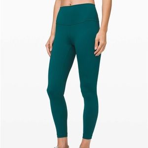 LULULEMON Wunder Under Emerald 25” Leggings